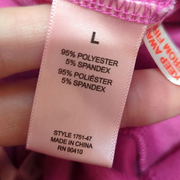 Juicy Couture Sleep Short soft velour soft raspberry pink L - Picture 7 of 8